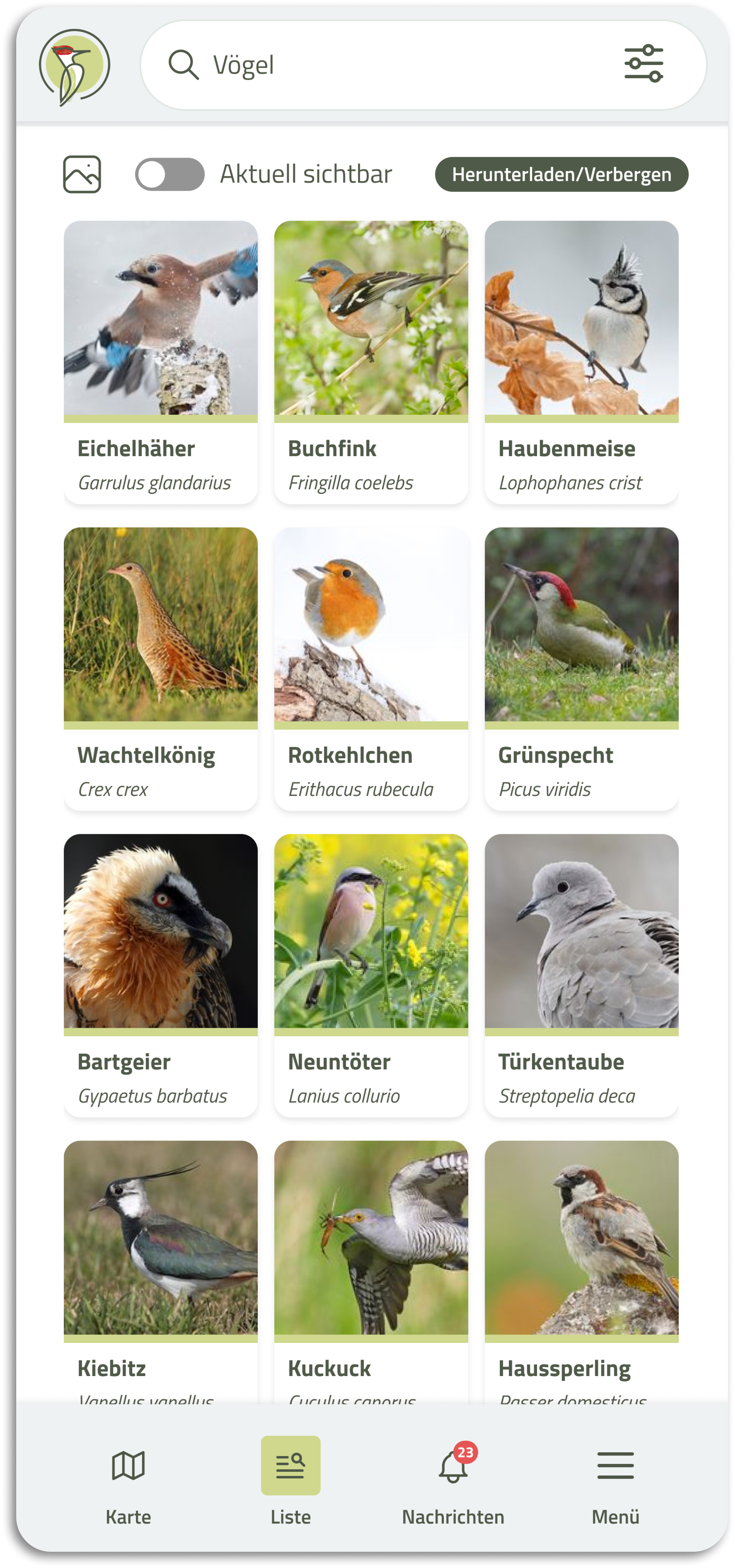 Tierbilder mit Namen der Tiere