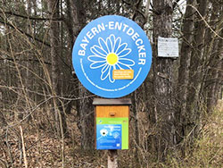 Lage der Stempelstation am Wasserhäuslparkplatz