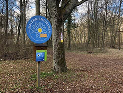 Stempelstation am Steigerwald bei Ipfhofen