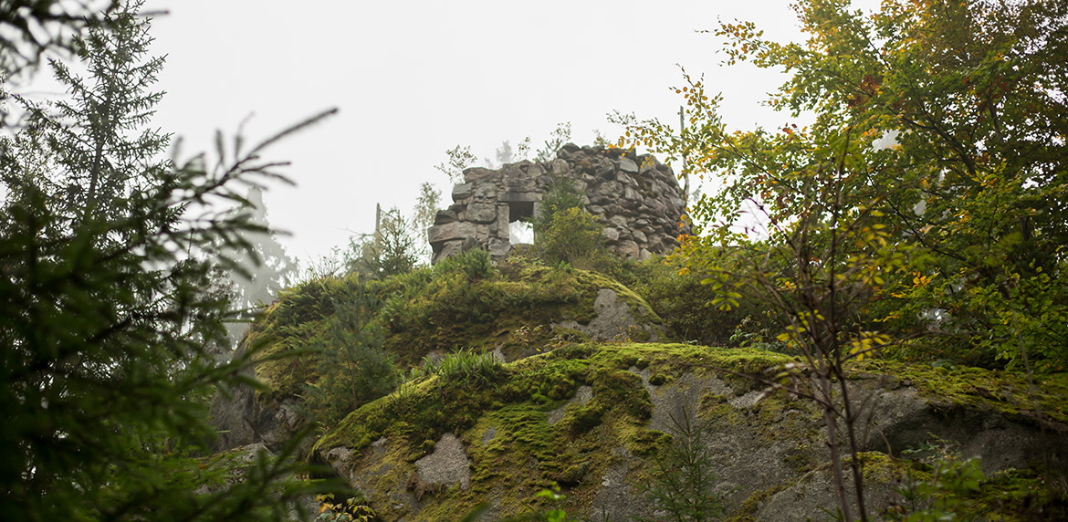 Das Bild zeigt die Ruine der Luisenburg